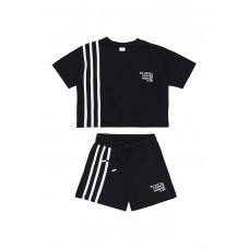 SPRINT σετ μπλούζα με σορτς κορίτσι 261-4009-200 μαύρο